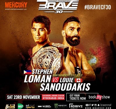 Stephen Loman to defend world title against Sanoudakis at BRAVE CF 30