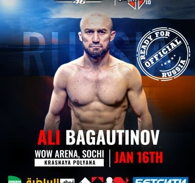 Ali Bagautinov among huge names confirmed for BRAVE CF 46, in Russia
