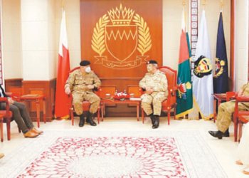 Pakistan-Bahrain top military brass holds talks on Afghan peace process