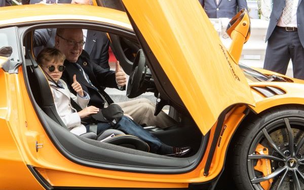 Prince Albert II of Monaco drives the all-new McLaren Artura