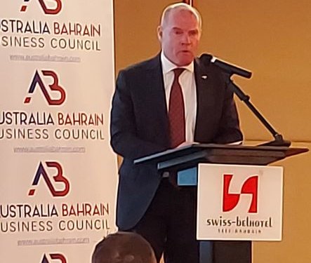 Mark Donovan, the newly appointed Australian Ambassador Extraordinary and Plenipotentiary of Australia to Bahrain