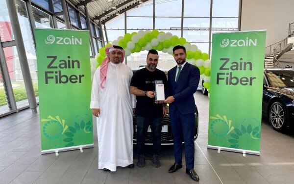 Zain Bahrain hands over a brand-new Audi A3 car to first winner
