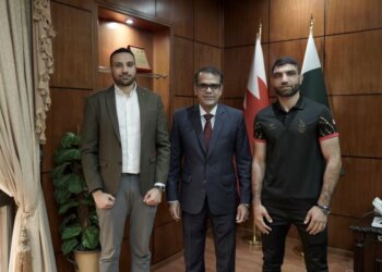Pakistan Ambassador welcomes Pakistani MMA legend Abbas Khan ahead of BRAVE CF 80