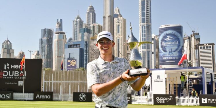 Klein wins third edition of Junior Dubai Desert Classic in record-breaking style