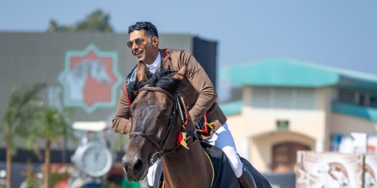 Bahraini show jumper Shaikh Hassan wins at the AlShiraa Horse Show Abu Dhabi