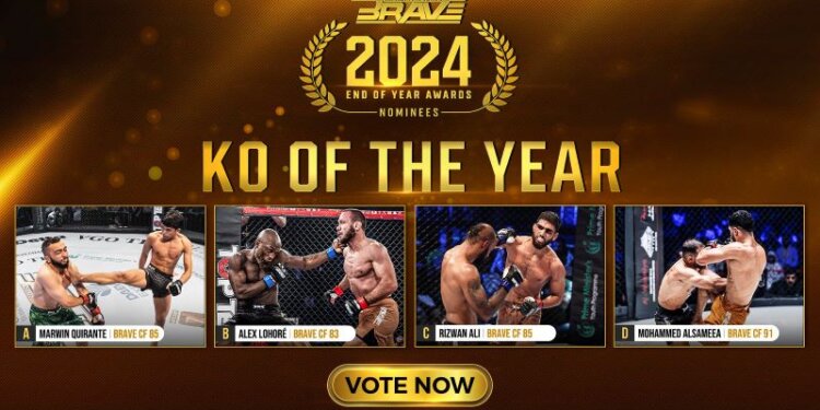 BRAVE Combat Federation announces the nominees for Knockout of the Year of 2024