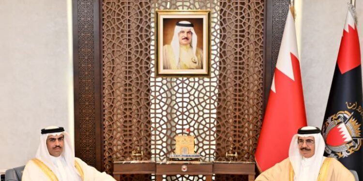 HE Interior Minister Receives Bahrain Ambassador to United States