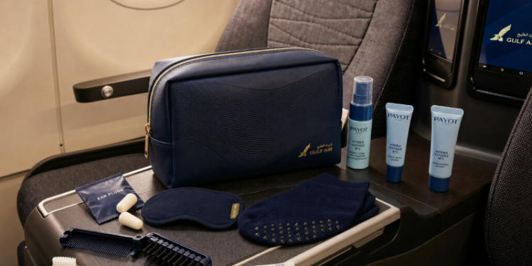 Gulf Air unveils new Falcon Gold Business Class amenity kit