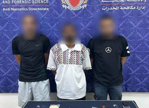 Ten arrested with around 14kg of narcotics and psychotropic substances worth BD116,000