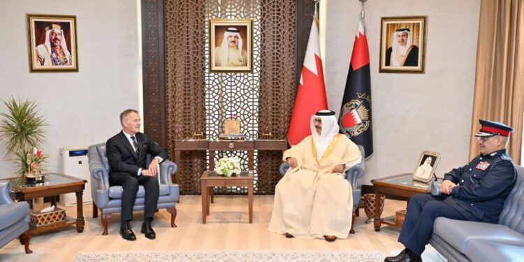 HE Interior Minister receives IISS Executive Director